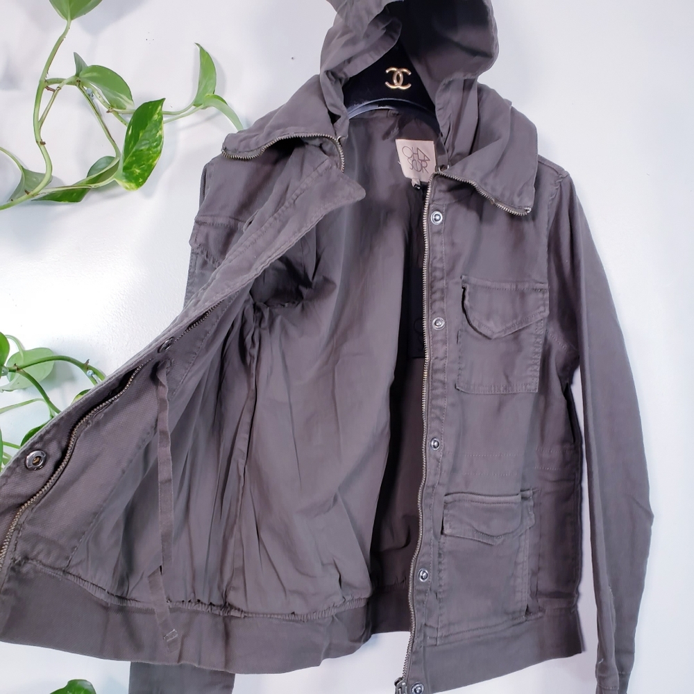 New CHASER Canteen Vintage Hooded Jacket S - Picture 8 of 16